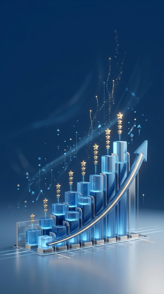 Illustration: a higher Google rating drives more revenue